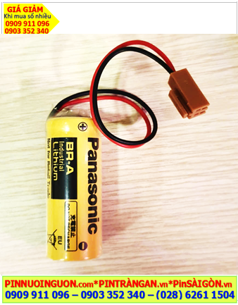 Panasonic BR-A (Zắc nâu); Pin nuôi nguồn Panasonic BR-A lithium 3v 1800mAh _Xuất xứ Nhật